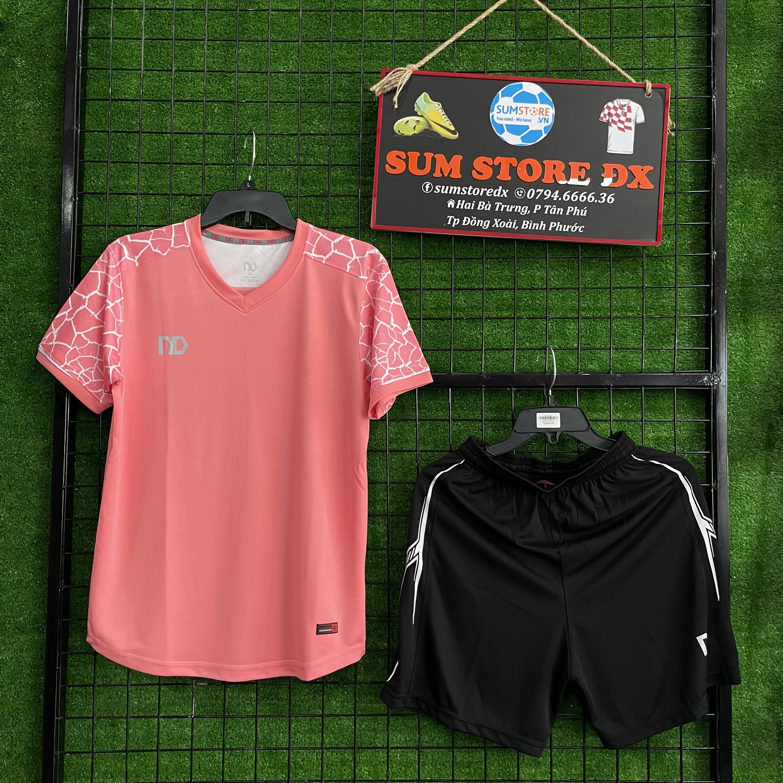 Bộ Quần Áo Bóng Đá Không Logo Silat ND Hồng-Áo Đá Banh 2021 Mẫu Mới, Cực Đẹp