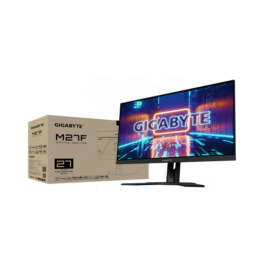 Màn hình Gigabyte M27F-EK (27inch/FHD/IPS/144Hz/1ms/300nits/HDMI+DP+USB)