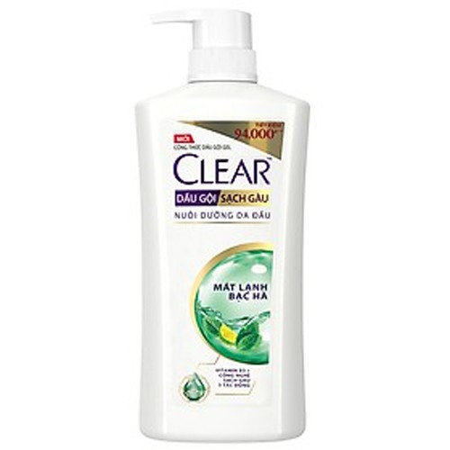 Dầu gội clear bạc hà 900g