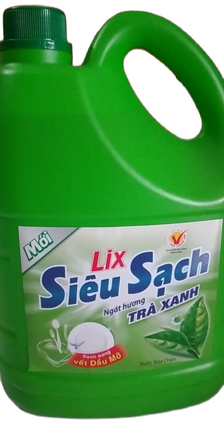 Nước rửa chén lix trà xanh 4kg