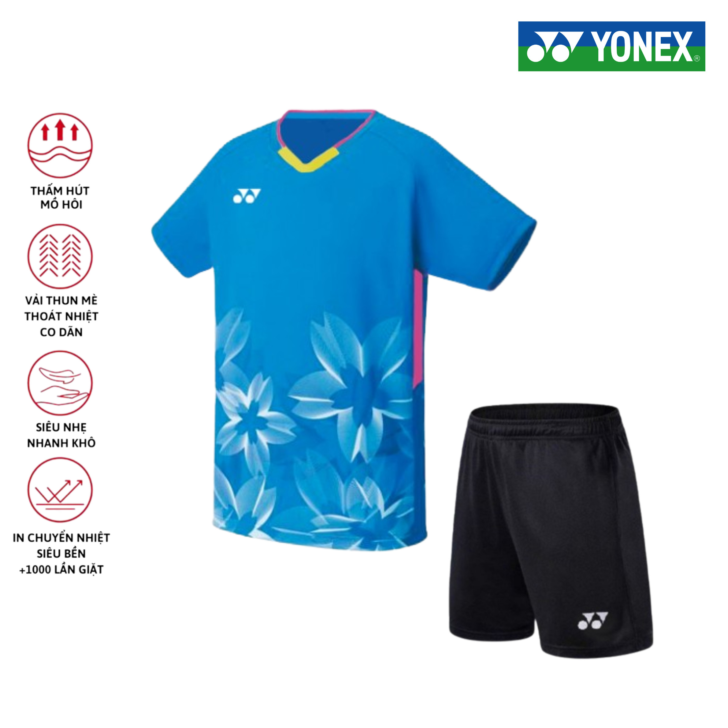 Áo cầu lông, quần cầu lông Yonex chuyên nghiệp mới nhất sử dụng tập luyện và thi đấu cầu lông A499