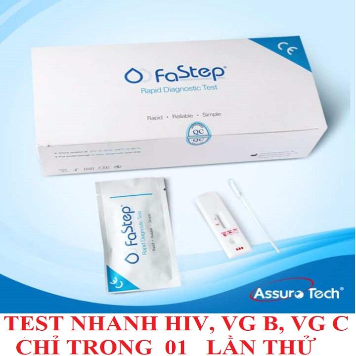 Combo que thử hiv viêm gan b viêm gan c fastepchính xác 99,9%