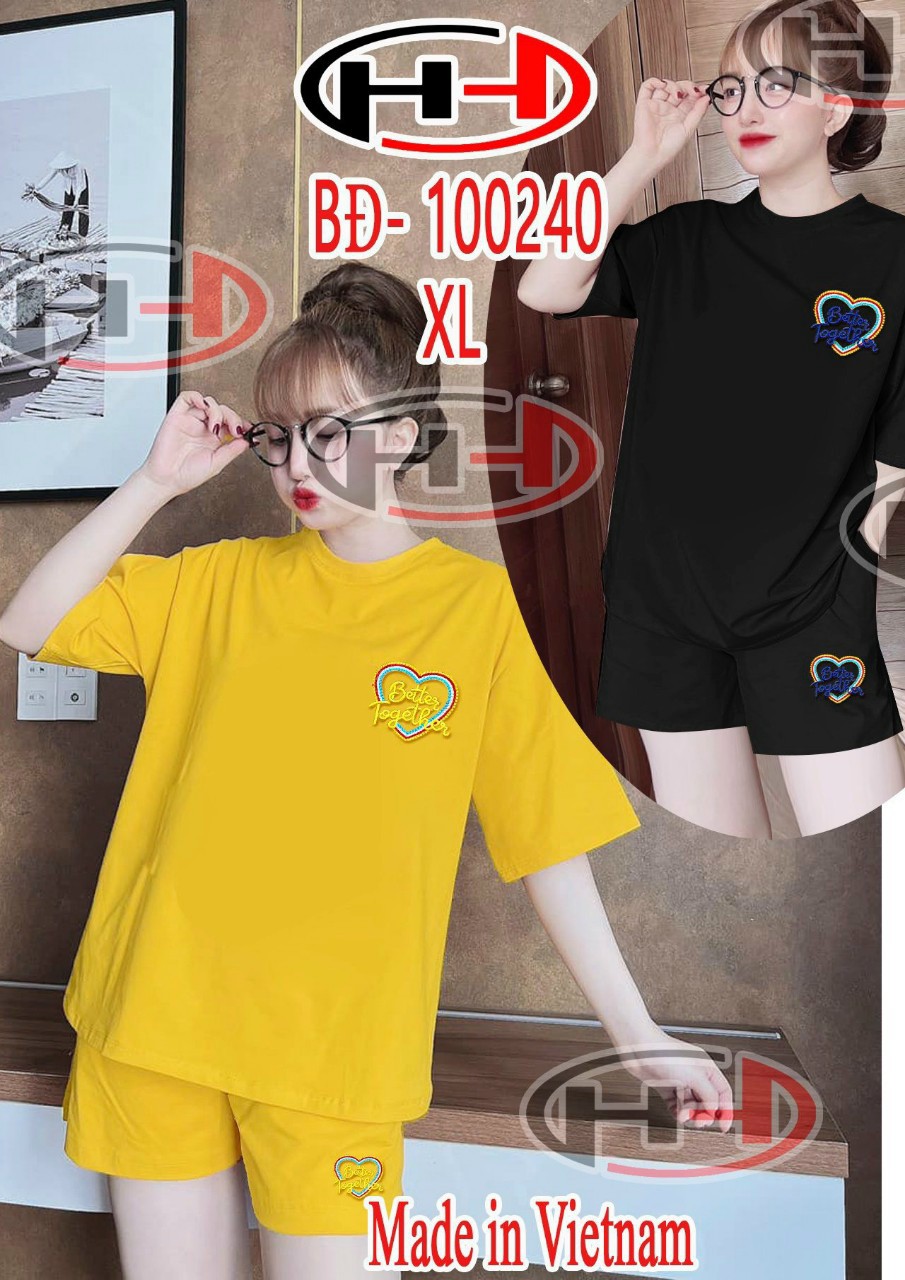 Set bộ thể thao thun Cotton cao cấp quần đùi freesize từ 45-56kg