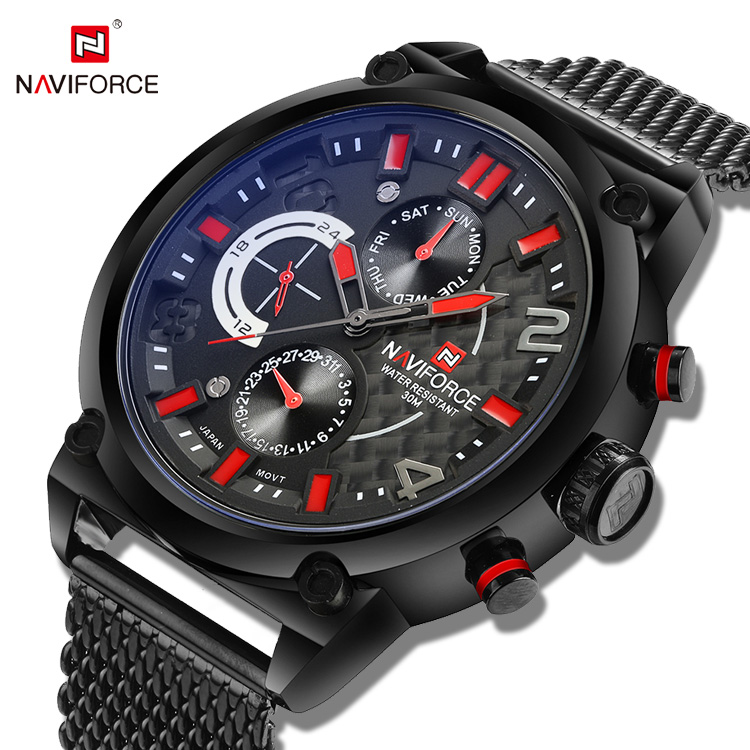 Top Luxury Brand NAVIFORCE Men's Watch Fashion Casual Quartz Wristwatches Calendar Waterproof Clock Man Relogio Masculino NF9068