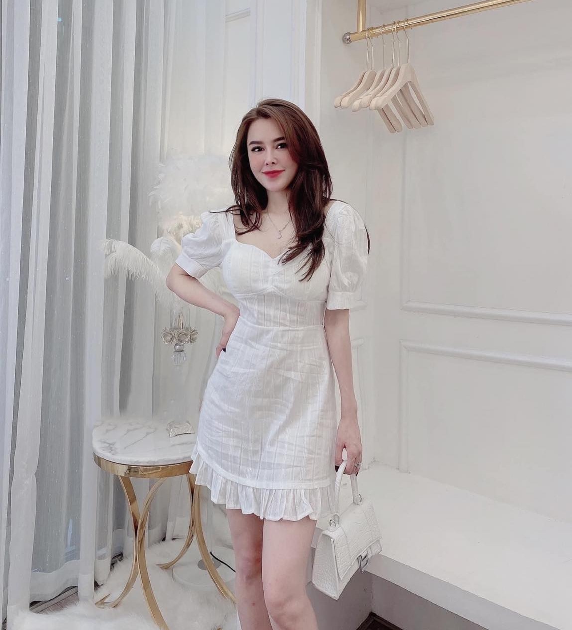 [HCM] Đầm Váy Xòe Bèo Hở Lương Cột Nữ, ( Có Mút Ngực ) Hàng Thiết Kế  Mẫu Mới  Thời Trang Mang Phong Cách Cá Tính VNT1089