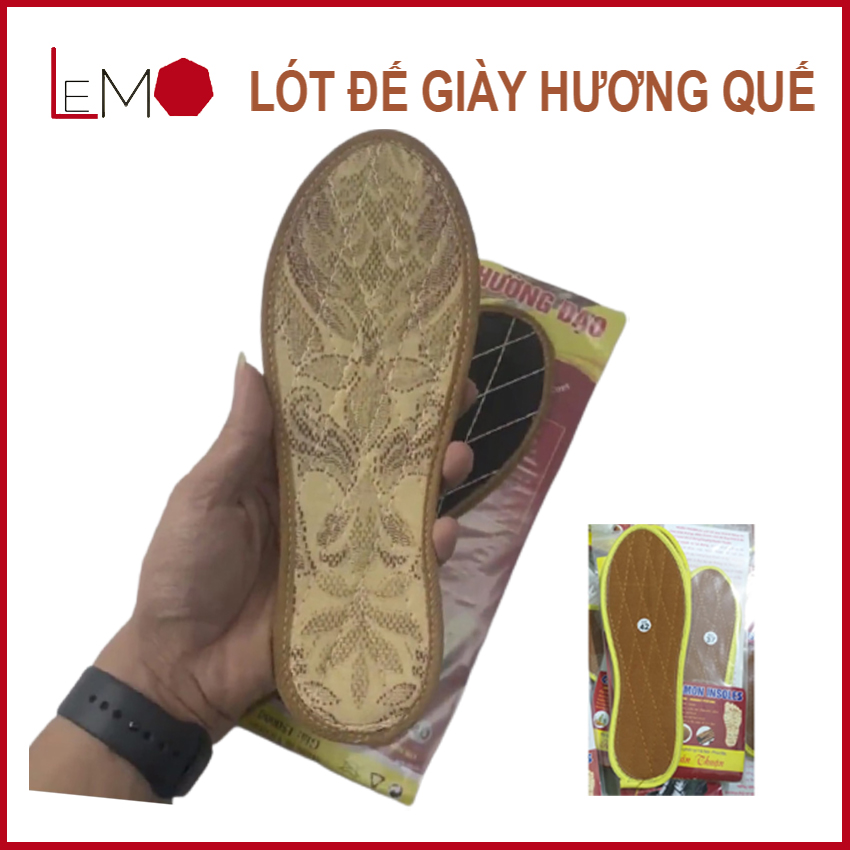 Bộ đôi miếng lót giày hương quế 4 lớp chống hôi chân LEMO - LMP001-01