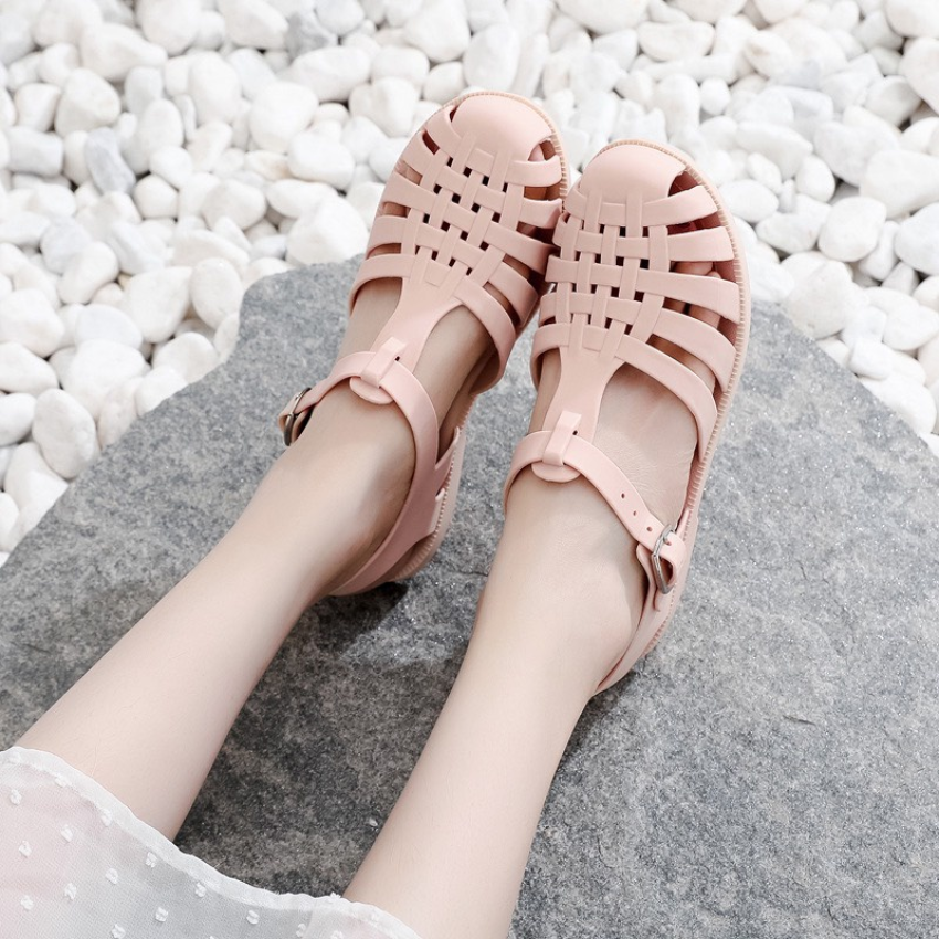 Sandal nữ bít mũi sục nữ cực xinh chất liệu cao su non, chống nước tuyệt đối, chống trơn, bao êm chân, sục nữ, sục mũi nhọn, sục mũi vuông, giày sục nữ, sục