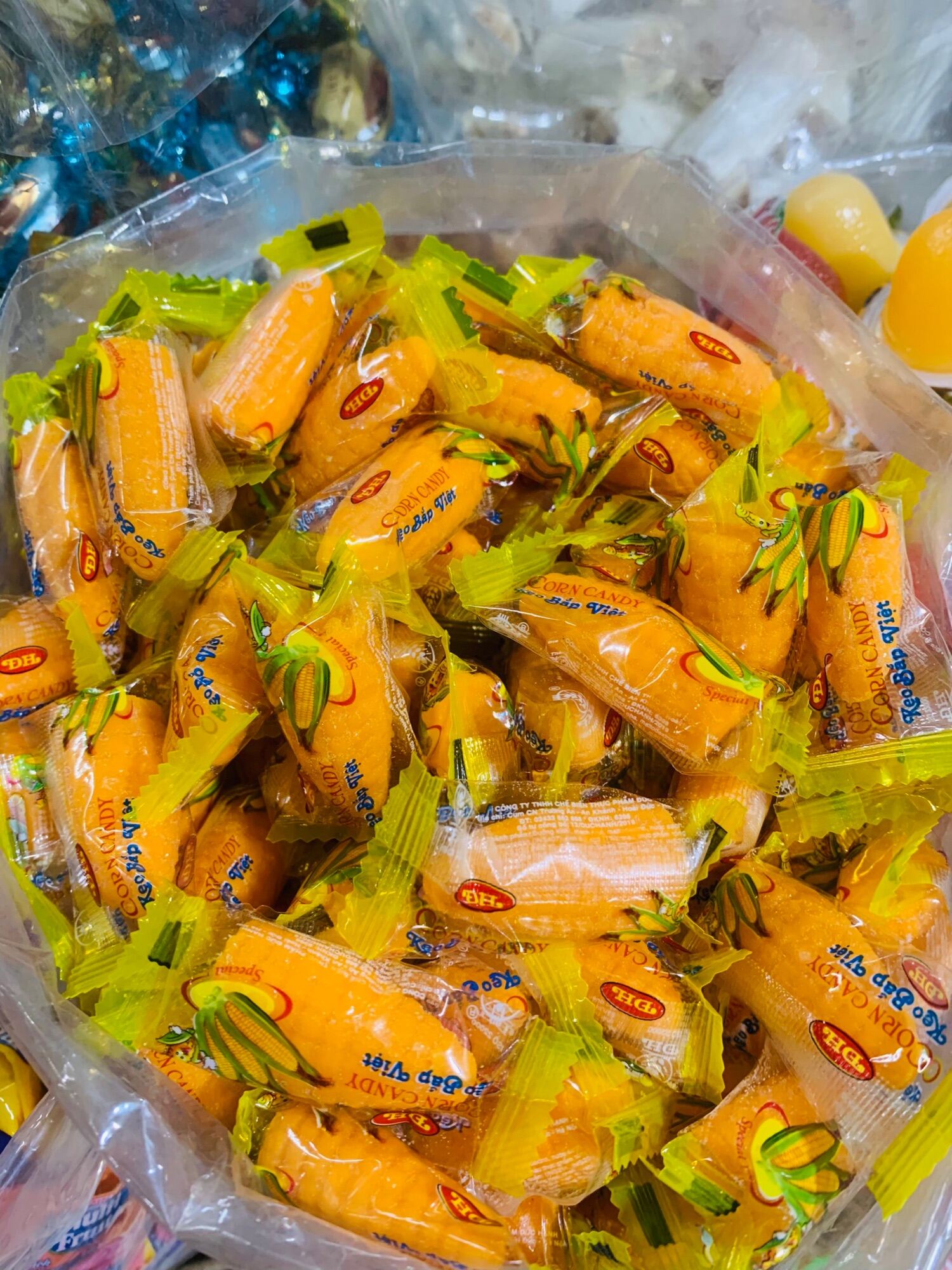 200gr Kẹo dẻo bắp việt túi thơm ngon Ăn Vặt Snack