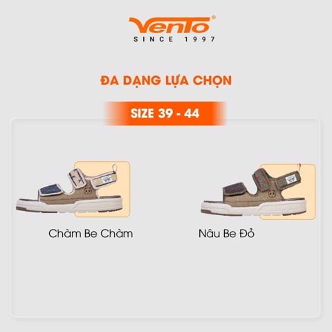 Giày Sandal Nam VENTO CANNON 3.0 màu Chàm Be Chàm/Nâu Be Đỏ SD10039