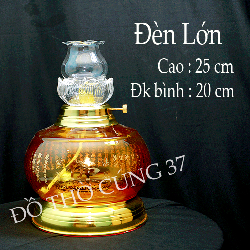 Đèn dầu lưu ly thủy tinh 6639