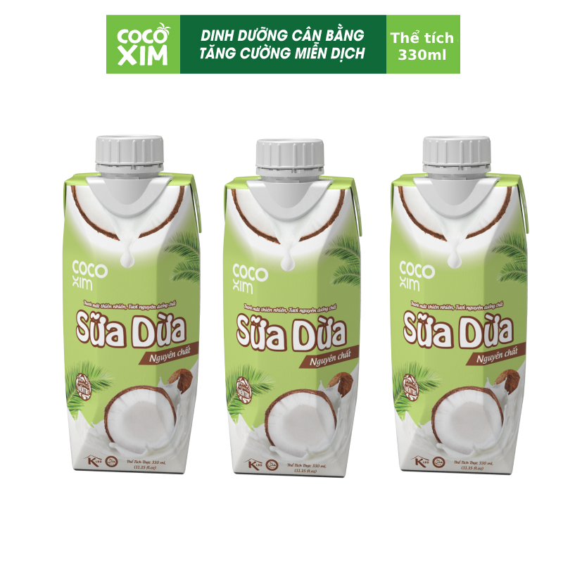 Combo 3  Hộp Sữa dừa đóng hộp Cocoxim Orginal 330ml