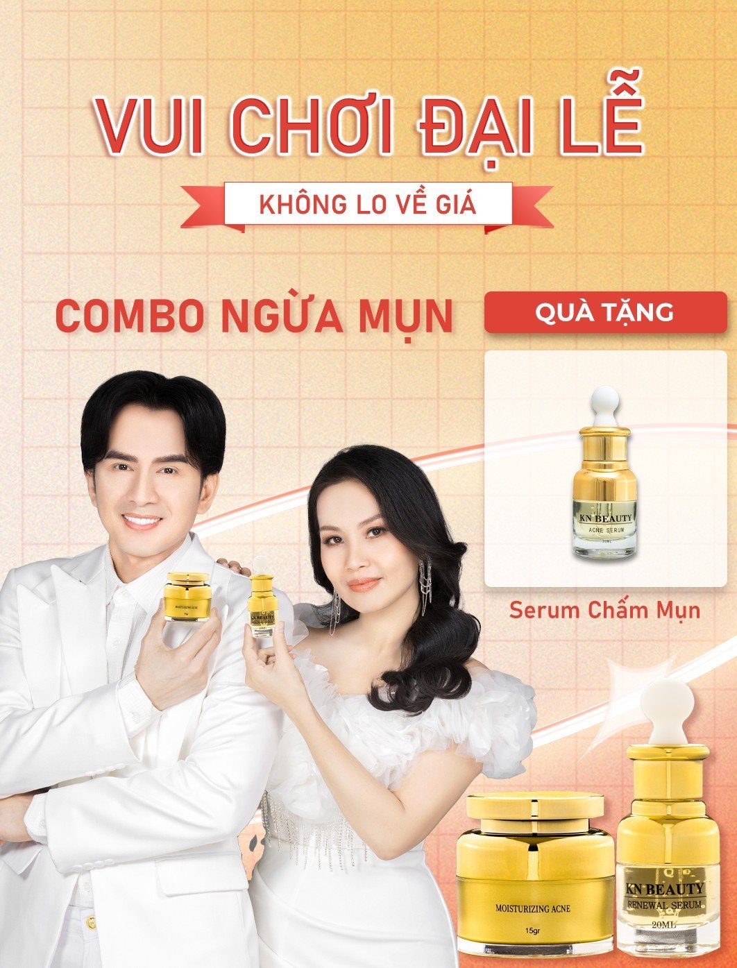 Serum dưỡng trắng trị mụn sáng da - Acne Serum 30 ml - knbeautynamda