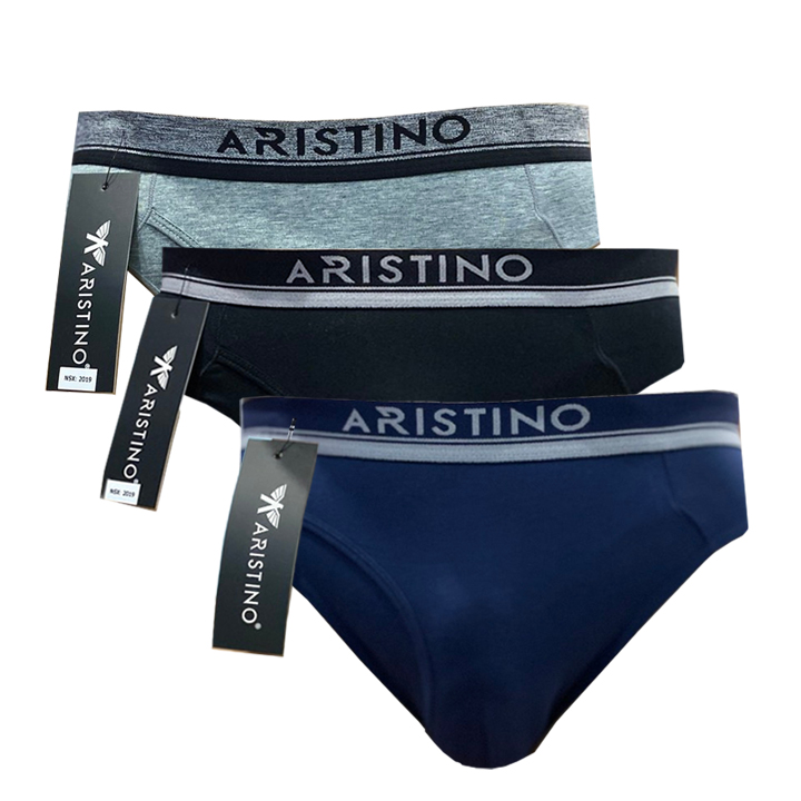 [Combo 3 chiếc] Quần lót tam giác Aristino ABF-03607 cạp liền kiểu dáng trẻ trung, thấm hút mồ hôi, co giãn 4 chiều cực tốt