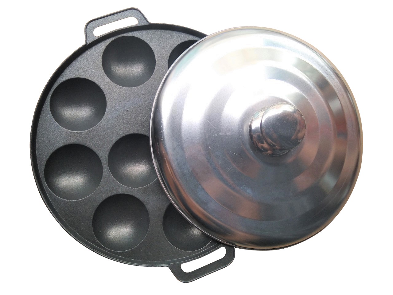 Khuôn Làm Bánh Khọt Bằng Gang Chống Dính Cao Cấp Loại 10 Lỗ