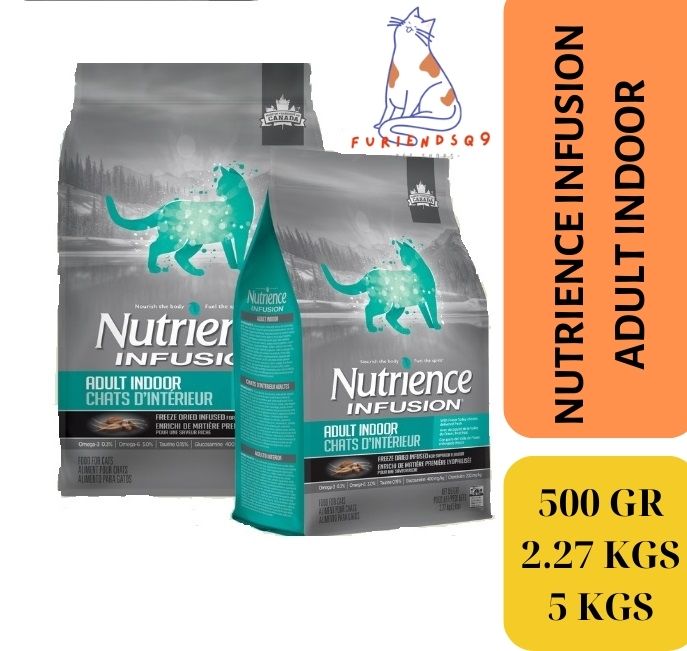 Thức ăn dạng hạt cho mèo trưởng thành Nutrience Infusion Adult Indoor 500G, 2.27KG, 5KG