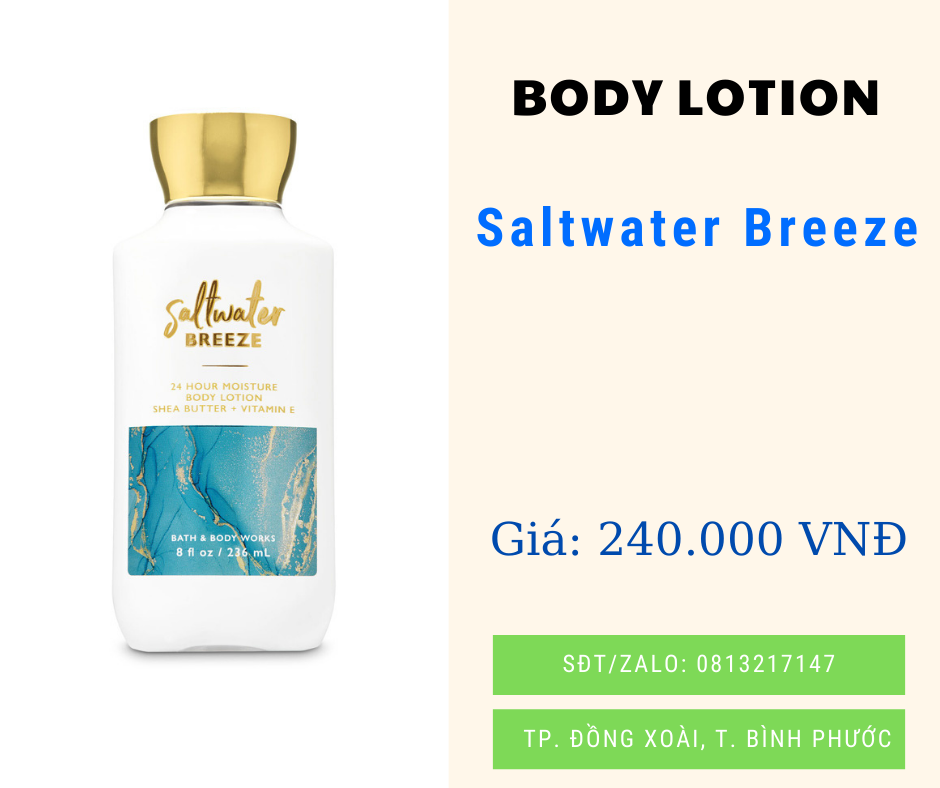 Body Lotion dưỡng thể bath & body work 236ml