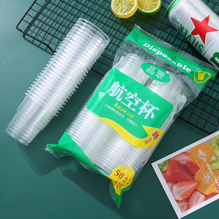 Cốc nhựa dùng một lần 170ml cốc uống nước bằng nhựa dày cho quán ăn nhà hàng an toàn