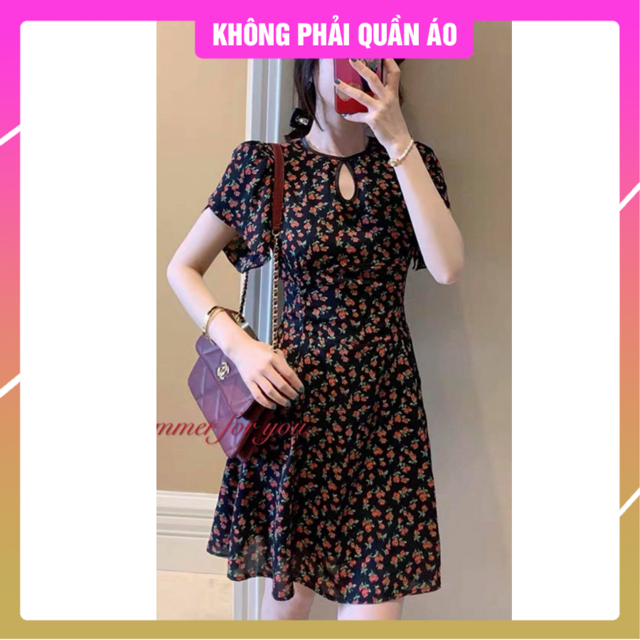 V077_rập giấy đầm nữ