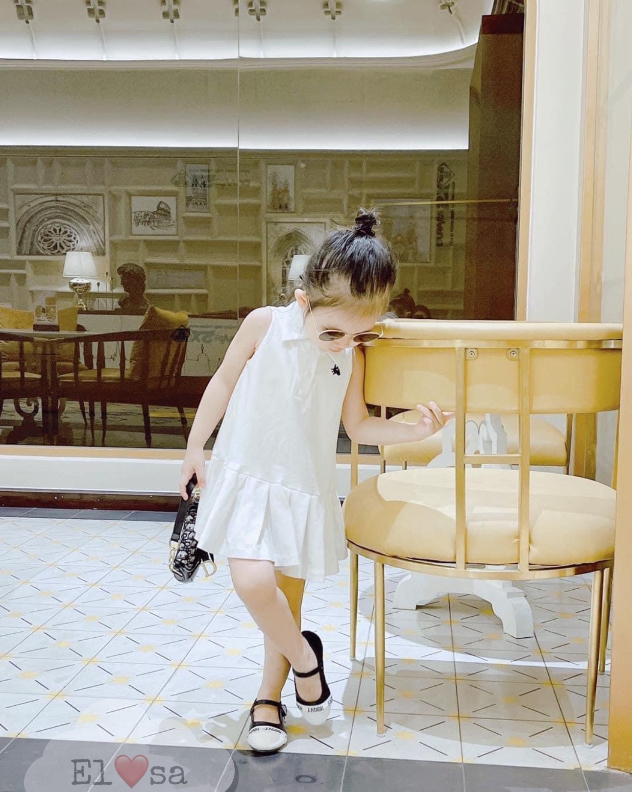 Váy bé gái-- váy polo đuôi cá thêu ngực 8-30kg annakids