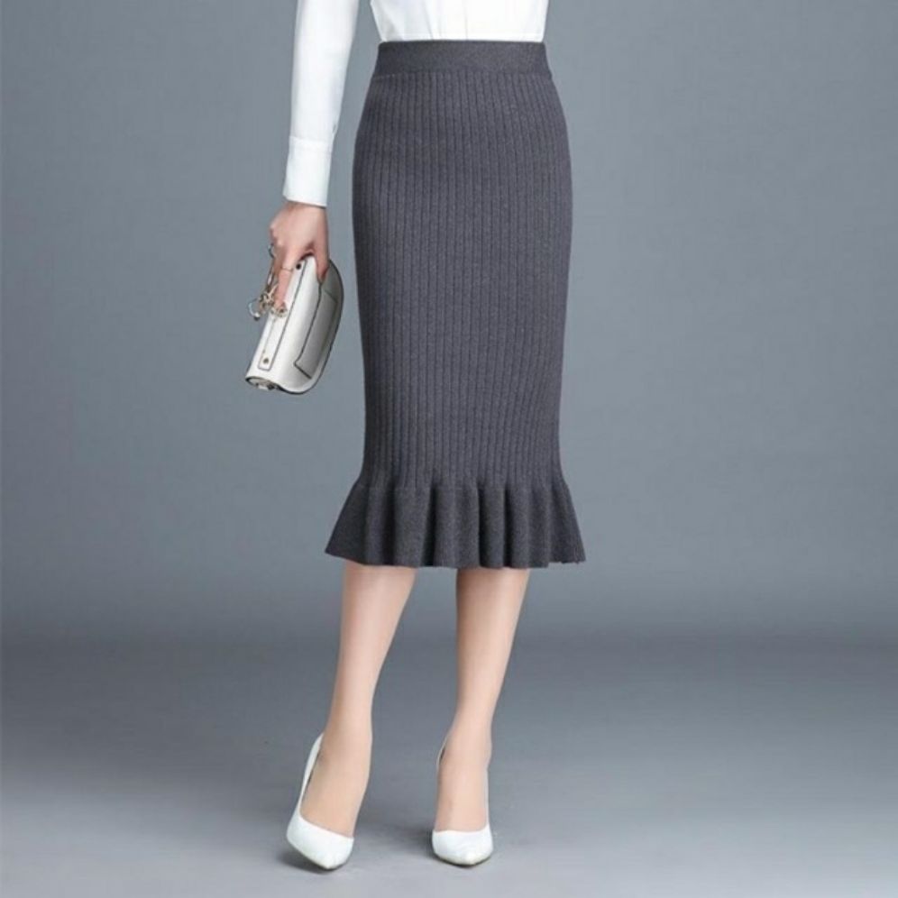 Chân váy len dài đuôi cá cao cấp