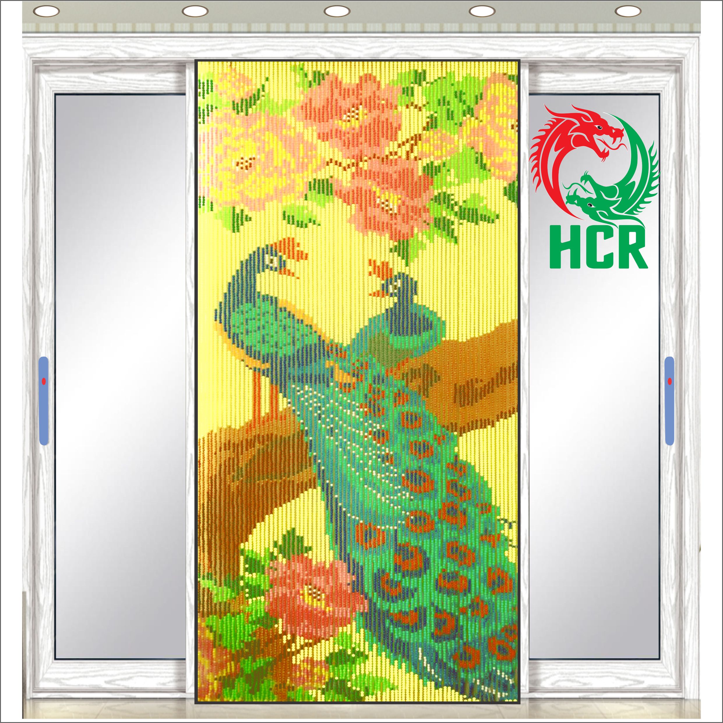 Màn hạt nhựa - Công ty Hai Con Rồng - Code 842 Công Hoa Hồng