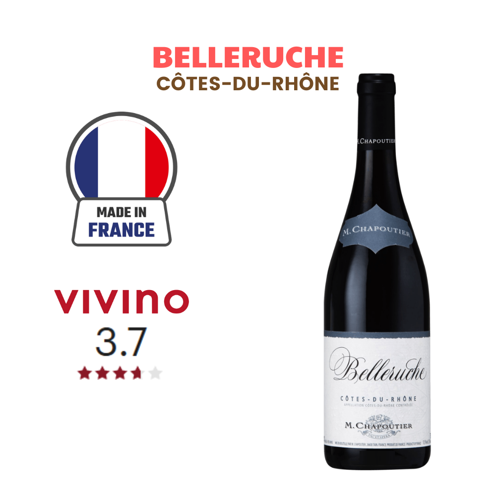 Vang Pháp Belleruche Cotes du Rhone - Vang Đỏ