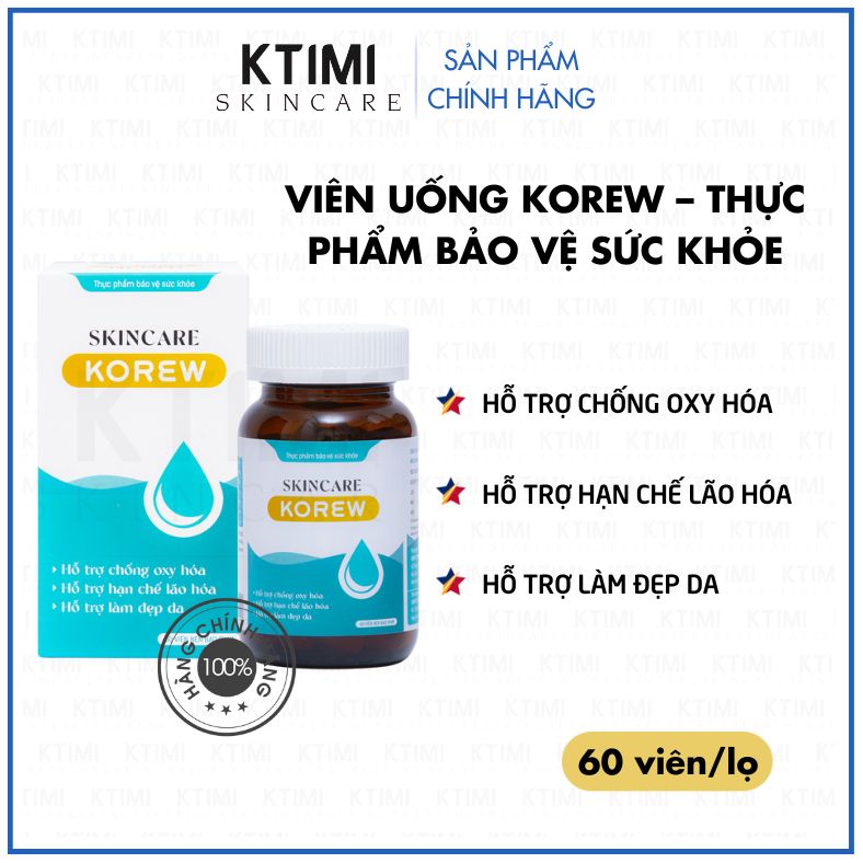 Viên uống korew ktimi sáng da giảm rụng tóc mờ thâm nám