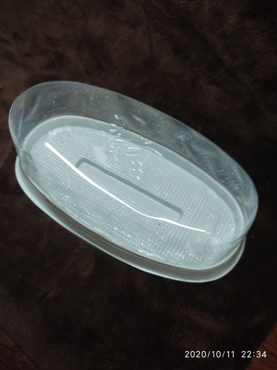 100 HỘP NHỰA H-12 ĐẾ TRẮNG ĐỰNG BÁNH BÔNG LAN HÌNH OVAL-H12