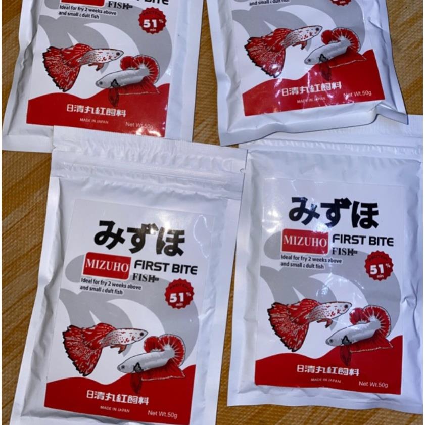 Cám mizuho nhật bản - thức ăn cho cá guppy , betta và cá thủy sinh 50gr