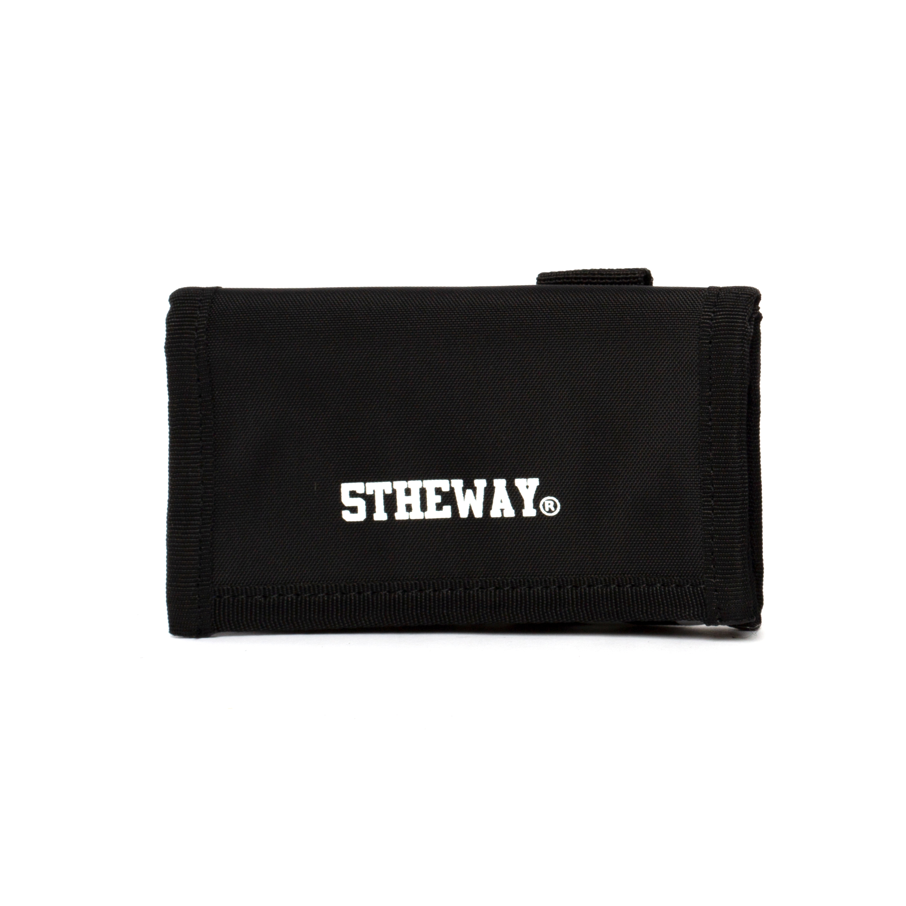 5THEWAY® Ví Ngắn Đen aka /solid/ SQUARE WALLET™ in BLACK™