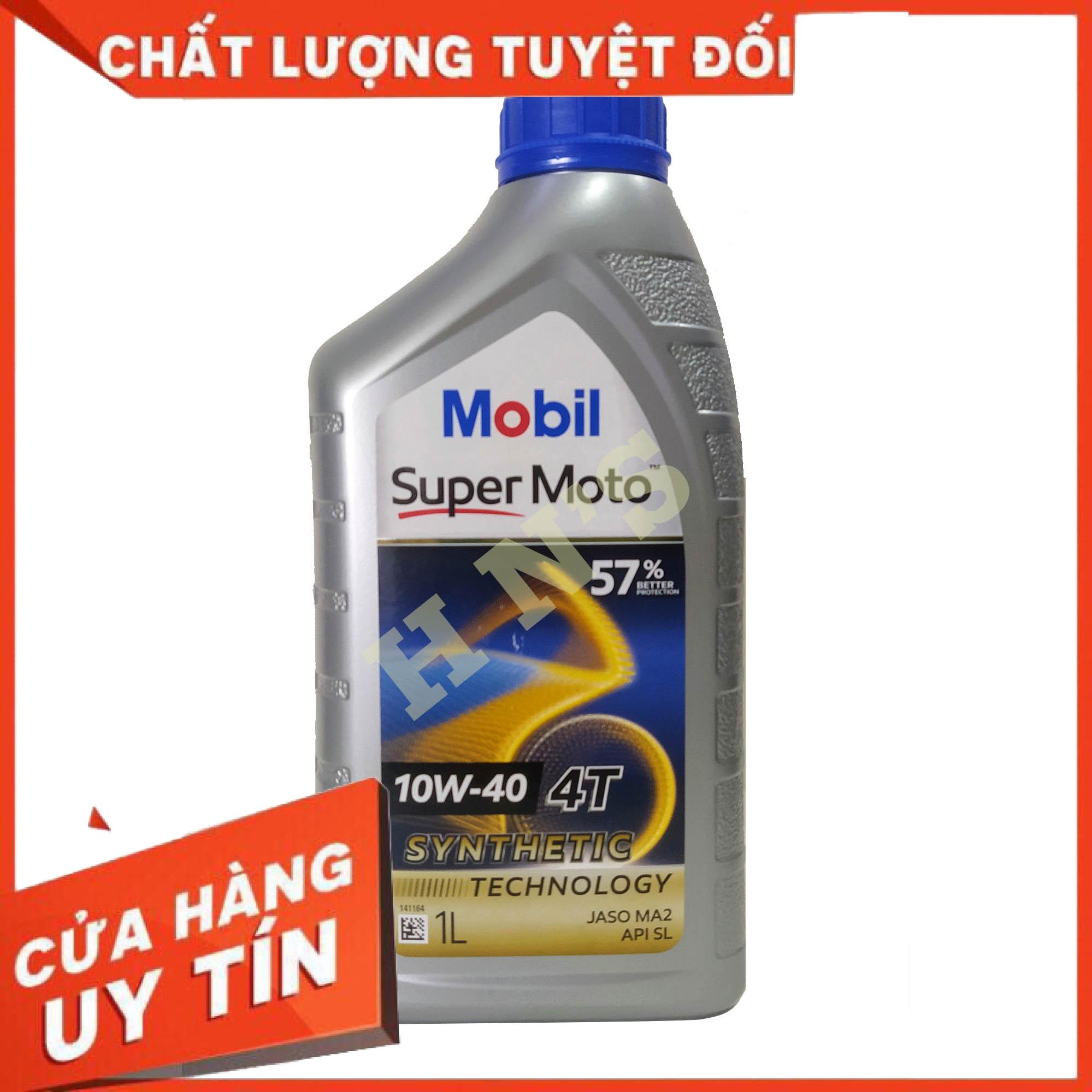 [Có sẵn] Nhớt Xe máy Mobil Super Moto 10W40 800/1L, nhớt mobil xe số và xe côn tay 10w40 chai 800ml/1L hoặc khách có thể chọn phân loại nhớt mobil 10W40 phù hợp cần mua
