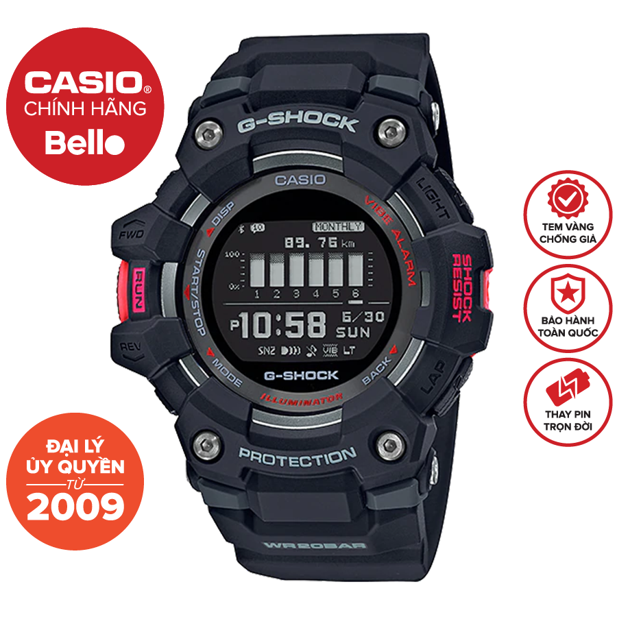 Đồng hồ Nam dây nhựa Casio G-Shock GBD-100-1DR chính hãng bảo hành 5 năm Pin trọn đời