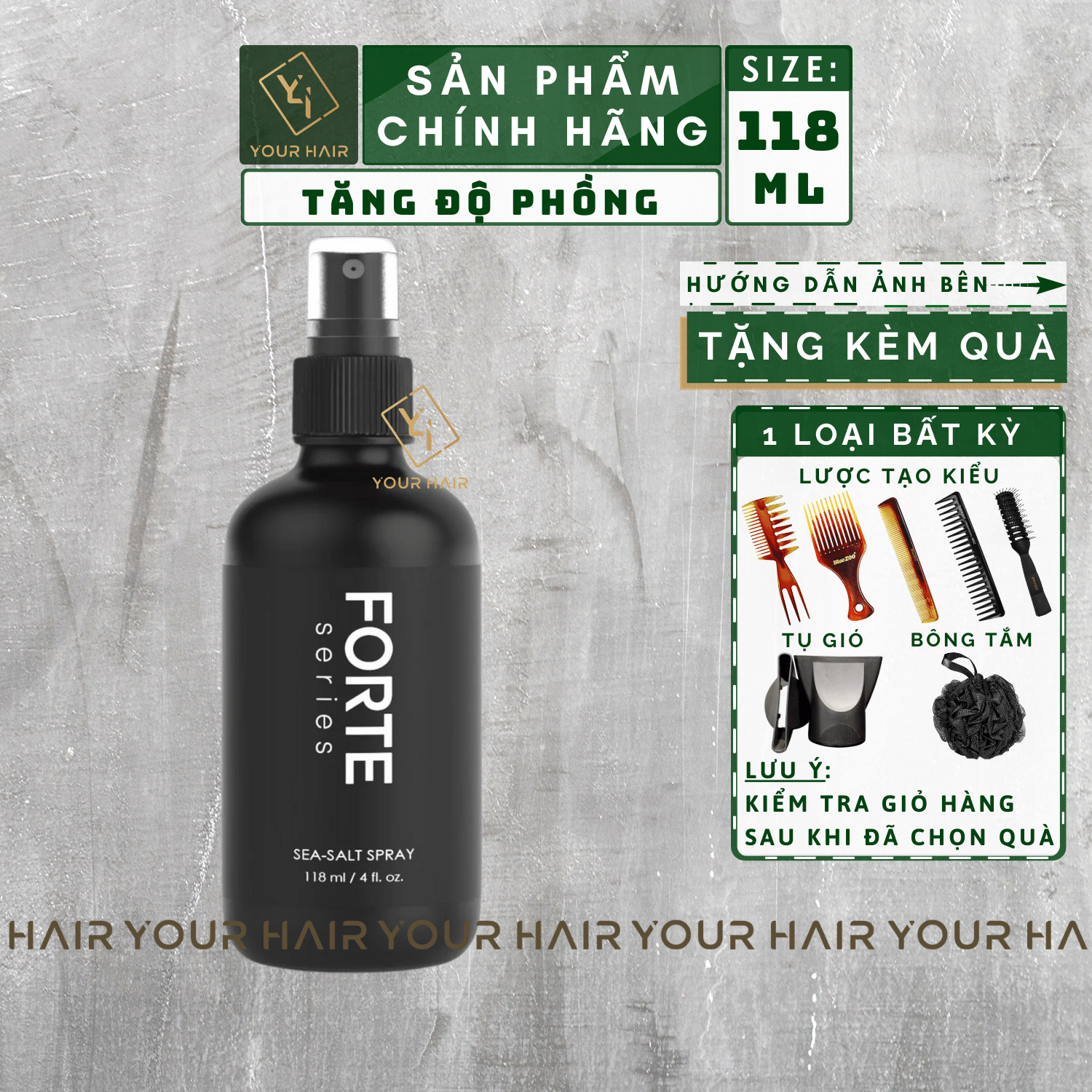Xịt tăng độ phồng cho tóc Forte Series Sea Salt Spray - 118ml