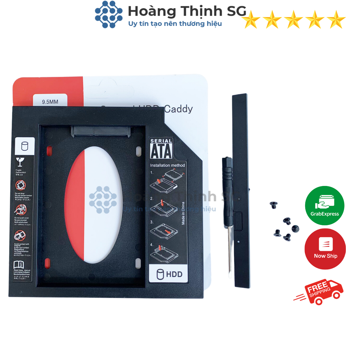 Caddy bay ssd/hdd sata 3 - 2.5inch, khay dựng ổ cứng 9.5mm /12.7mm - khay ổ cứng thay vị trí ổ dvd