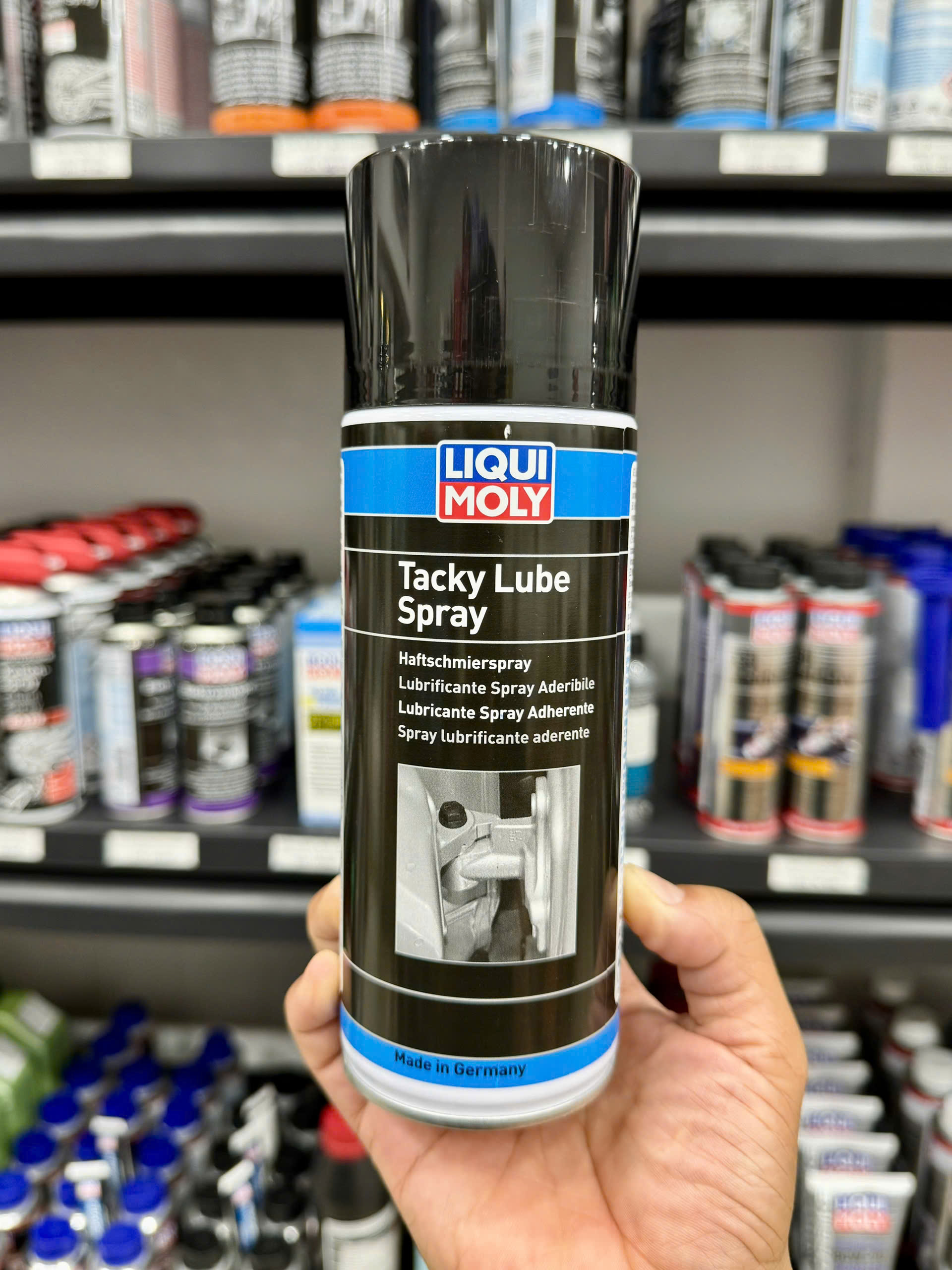 Mỡ bò bôi trơn chịu nhiệt dạng lỏng Liqui Moly Tacky Lube-Spray 2518 400ml