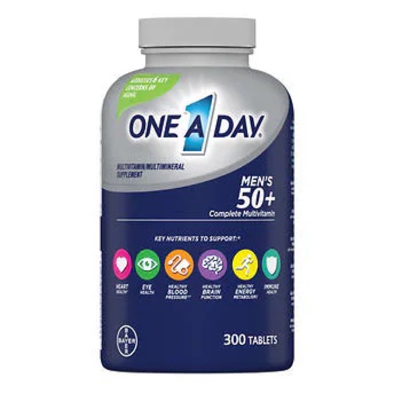 [Date 04/2023 - Hàng có sẵn] Viên Uống One A Day Men 50+ Bổ Sung Multivitamin Và Khoáng Chất Cho Nam Giới Trên 50 Chai 300 Viên