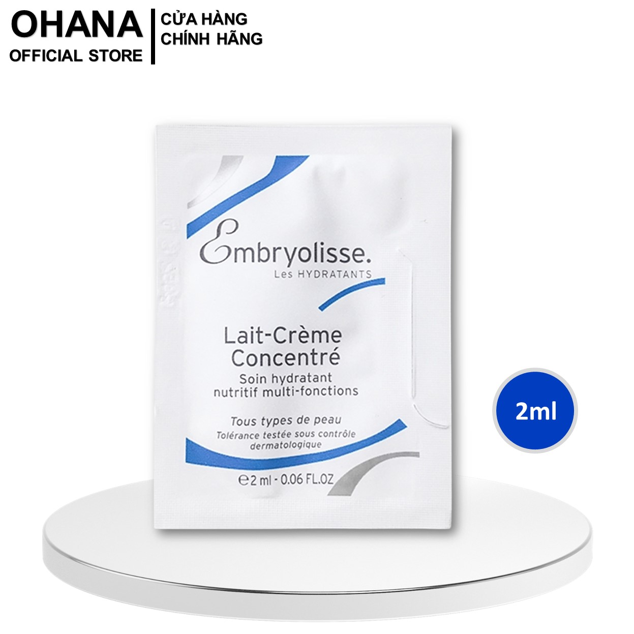 Kem Dưỡng Ẩm, Sáng Bóng, Siêu Phục Hồi Da Embryolisse Lait Creme Concentre 2ml/gói