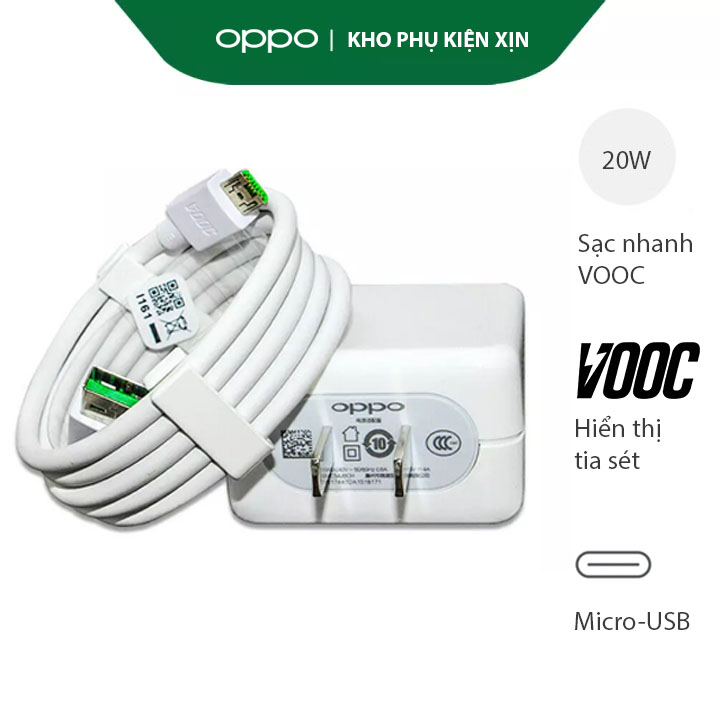 Sạc Nhanh OPPO F11/F11 Pro Công Nghệ VOOC 3.0 - 5V - 4.5A