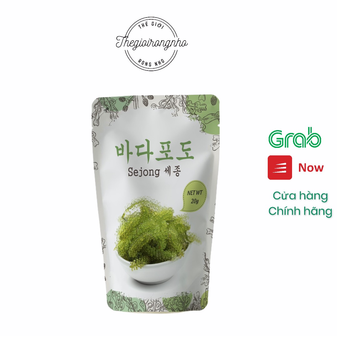 Rong Nho Tách Nước Sejong Cao Cấp, Rong nho tách nước 1 gói 20 gram