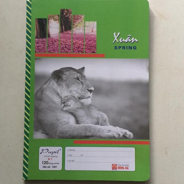 ♕ 5 yển Vở kẻ ngang 120tr bốn mùa (hồng hà)