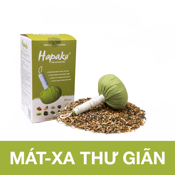 Bóng Mát Xa Cơ Thể, Thải Độc, Thư Giãn, Giảm Đau Nhức Mỏi Xương Khớp - Hộp 2 Quả 140g Hapaku Việt Nam