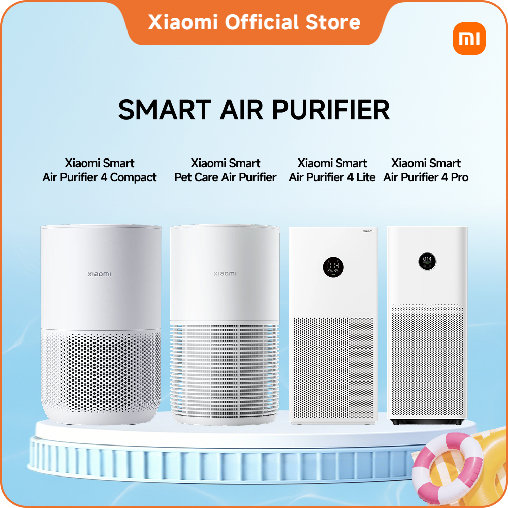 Máy lọc không khí Xiaomi 4 Series Mi Air Purifier Gen 4 / 4 Lite / 4 Pro / 4 Compact– Lọc sạch bụi mịn  khử mùi toàn diện | Bảo vệ sức khỏe gia đình Bản quốc tế kết nối App Mihome
