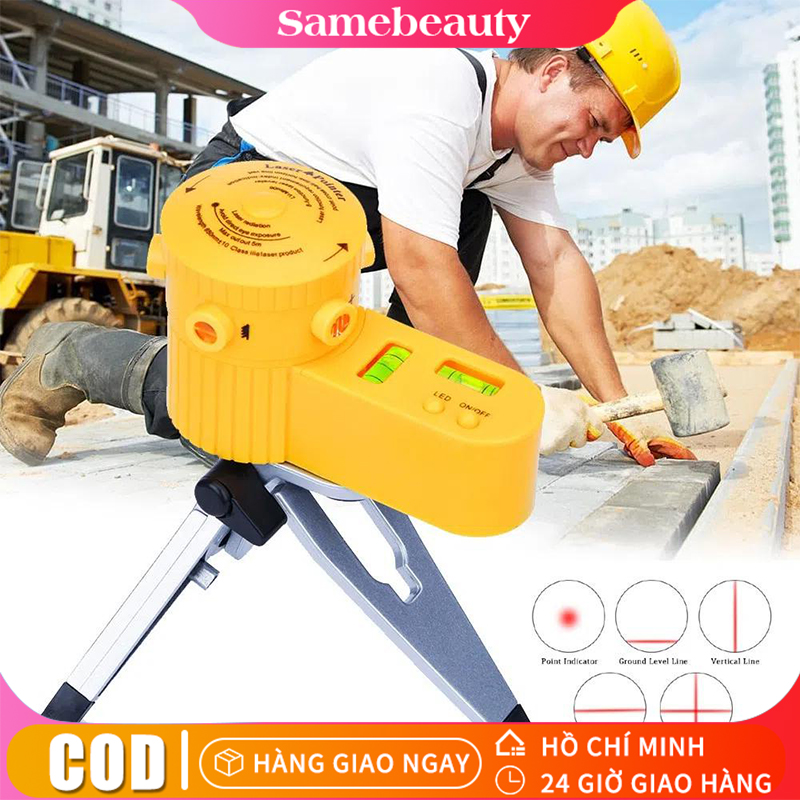 Thước đo laser khoảng cách tia hồng ngoại 5in1 đa năng đo lường mức độ chính xác cao, thước đo góc cân bằng