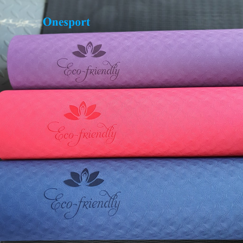 Thảm tập yoga tpe 2 lớp 6mm - onesport
