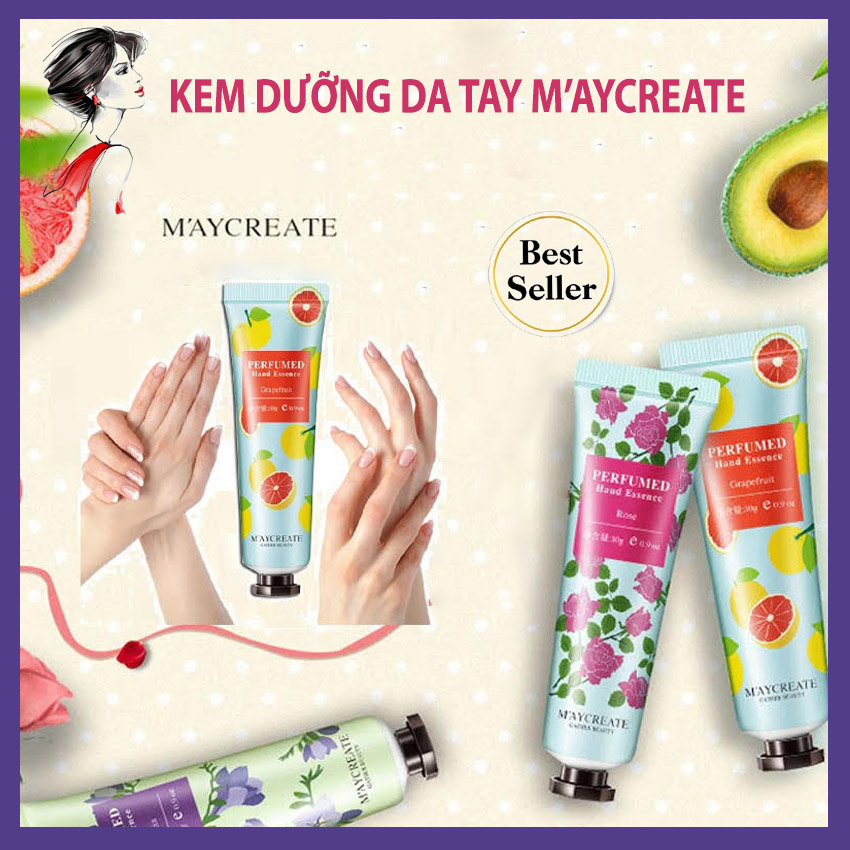 [HCM][Chính Hãng] Maycreate Kem Dưỡng Da Tay Ngăn Lão Hóa Da Dưỡng Ẩm Trắng Da Khong Nứt Nẻ Da Da Tay Luôn Mềm Mại OPEN SHOP