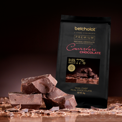 Socola, Chocolate, Belcholat đắng 77% thanh 1kg