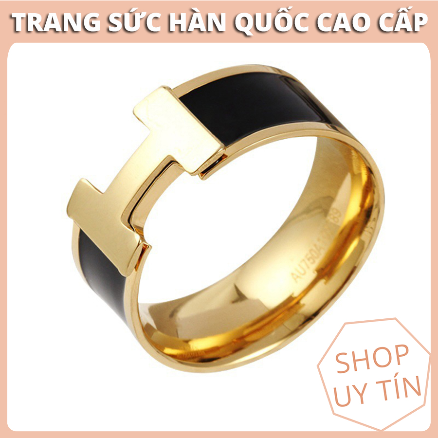 Nhẫn Nữ Đẹp, Nhẫn Titan  Ko Đen Nhẫn HM Nổi Tiếng