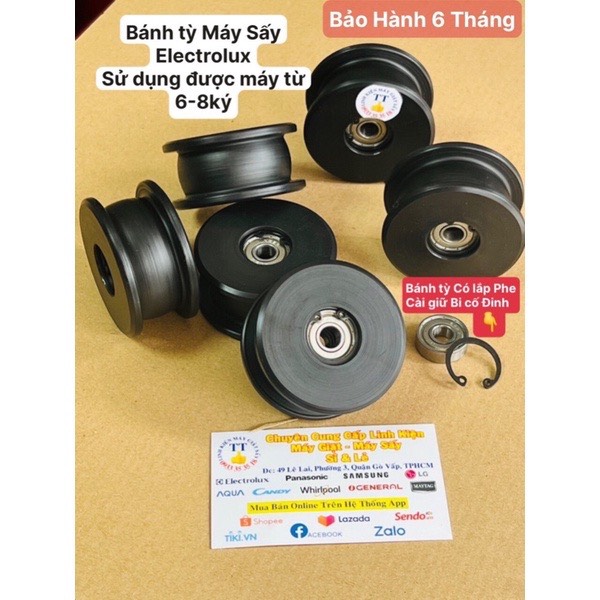 [HCM]Bánh tỳ chịu nhiệt máy sấy Electrolux Từ 6-8 ký- hàng tốt giá bao rẻ  thị trường