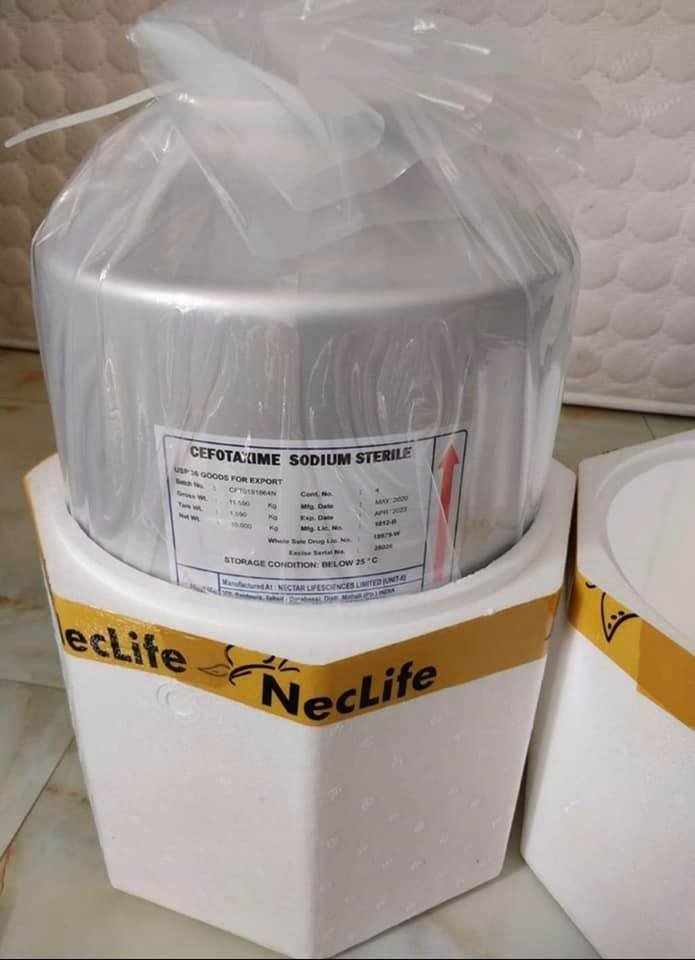 Cefotaxime 98% ấn độ lon nhôm 1kg