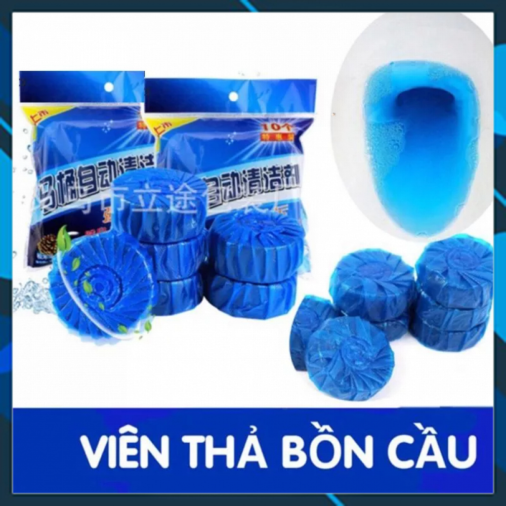 (HỎA TỐC) - Combo50 Viên tẩy vệ sinh bồn cầu - Viên thả bồn cầu tẩy sạch Diệt khuẩn vết bẩn ở toilet Nhật Bản